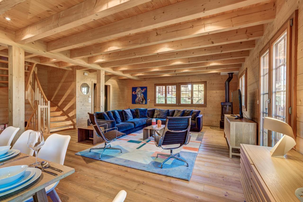 Chalet Le Chapeau La Tzoumaz Esterno foto