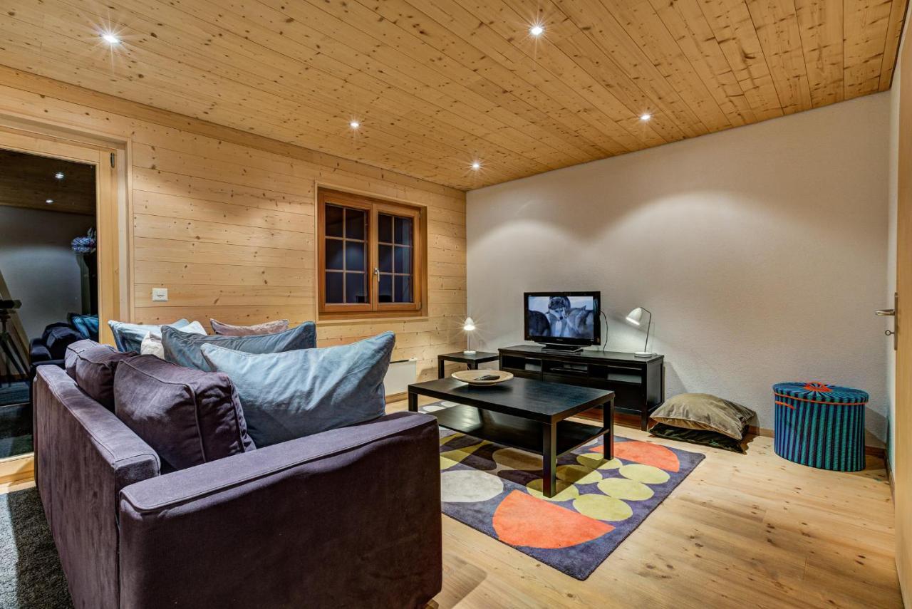Chalet Le Chapeau La Tzoumaz Esterno foto