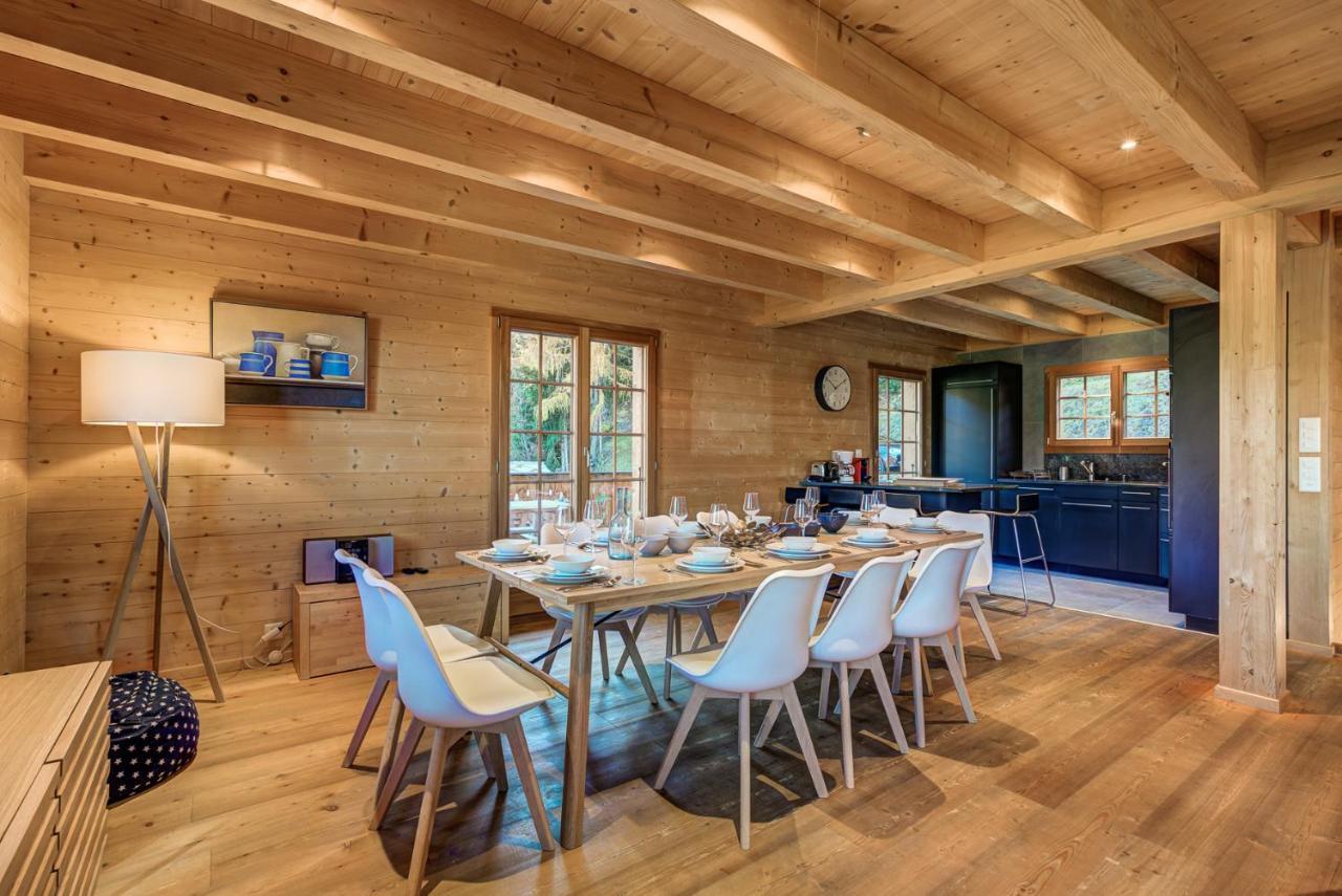 Chalet Le Chapeau La Tzoumaz Esterno foto