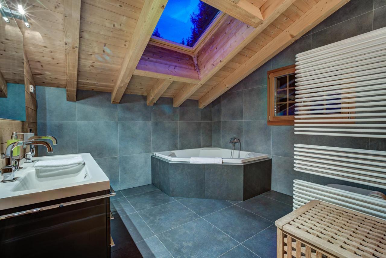 Chalet Le Chapeau La Tzoumaz Esterno foto